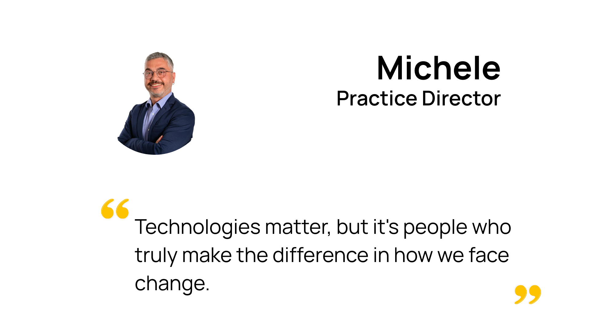 Michele - practice director Michele - practice director