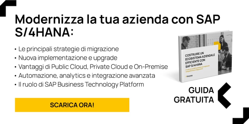 Modernizza la tua azienda con SAP S4HANA