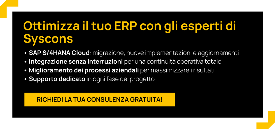 Ottimizza il tuo ERP con gli esperti di Syscons